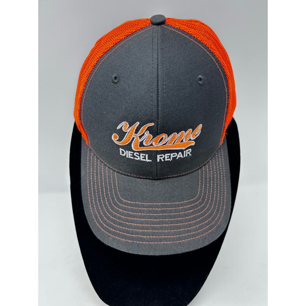 Richardson Style 112 Krome Diesel Repair Gray Orange Ball Hat